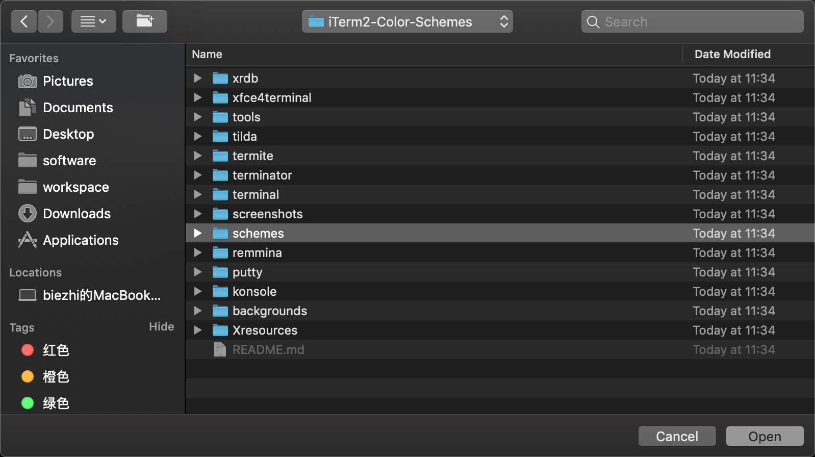 iterm2 material theme